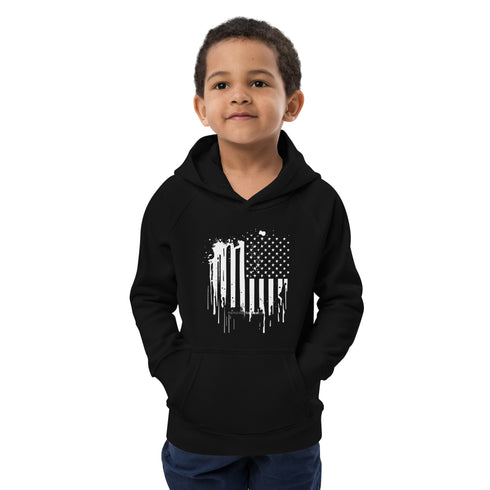 American Flag Kids eco hoodie - Mainstream Freedom