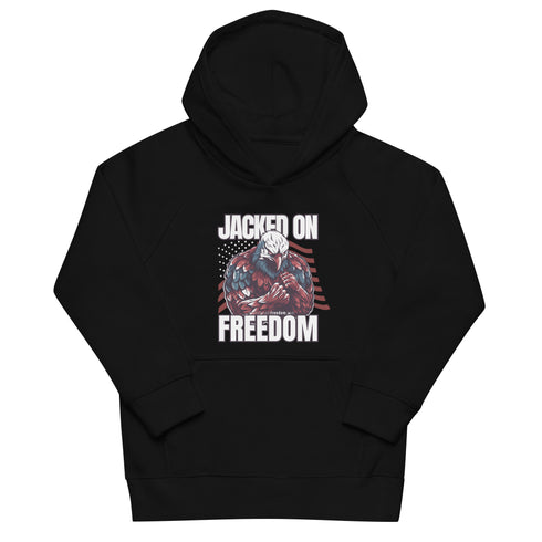 Jacked on Freedom Kids eco hoodie - Mainstream Freedom