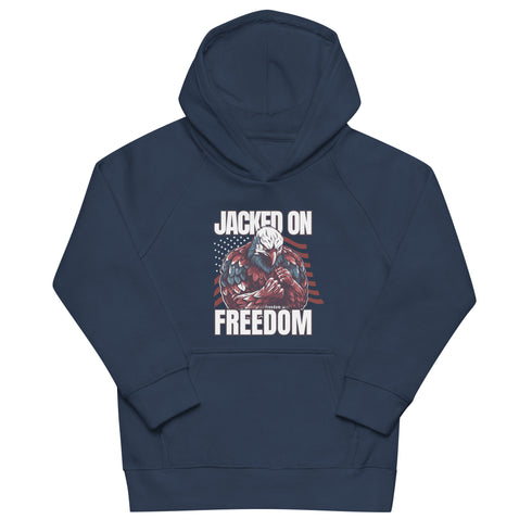Jacked on Freedom Kids eco hoodie - Mainstream Freedom