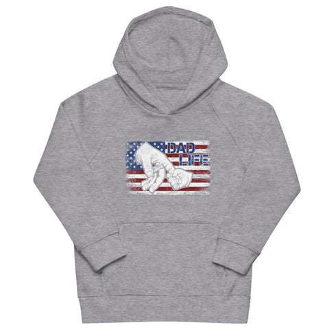 Dad Life Kids eco hoodie - Mainstream Freedom