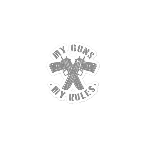 My Guns My Rules Bubble-free stickers - Mainstream Freedom