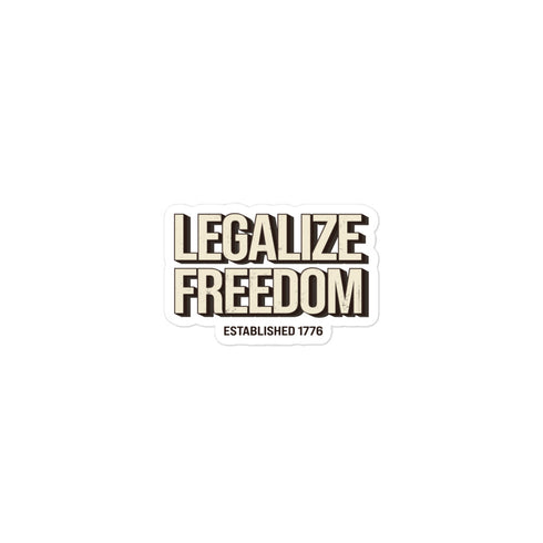 Legalize Freedom Bubble-free stickers - Mainstream Freedom