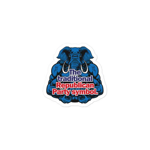 The Traditional Republican Party Symbol Bubble-free stickers - Mainstream Freedom