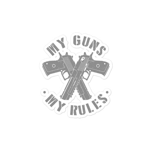 My Guns My Rules Bubble-free stickers - Mainstream Freedom