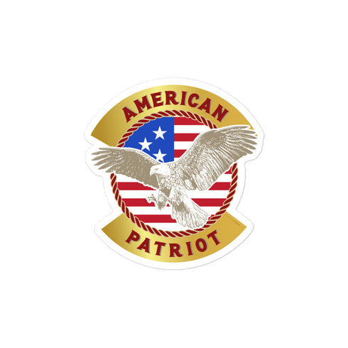 American Patriot Bubble-free stickers - Mainstream Freedom