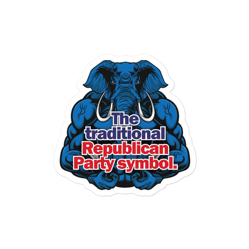 The Traditional Republican Party Symbol Bubble-free stickers - Mainstream Freedom