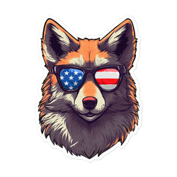 Furry Fox Bubble-free stickers - Mainstream Freedom