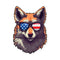 Furry Fox Bubble-free stickers - Mainstream Freedom