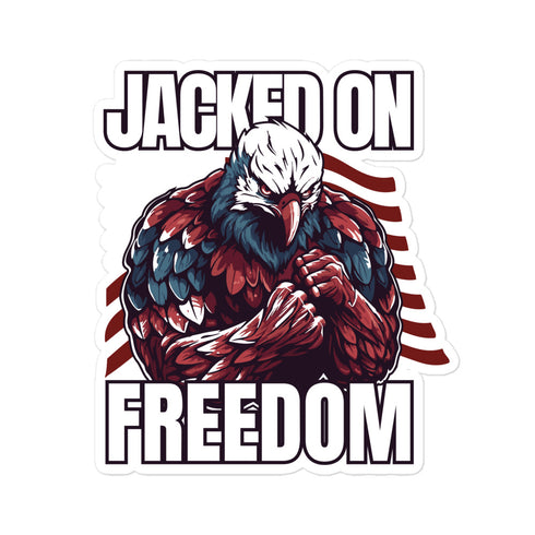 Jacked On Freedom Bubble-free stickers - Mainstream Freedom