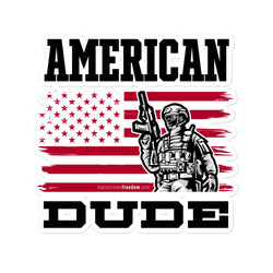 American Dude Bubble-free stickers - Mainstream Freedom