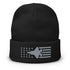 F35 Stars And Stripes Embroidered Beanie - Air Force, Fighter Jet - Mainstream Freedom