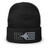 F15 Stars And Stripes Embroidered Beanie - Air Force, Fighter Jet - Mainstream Freedom