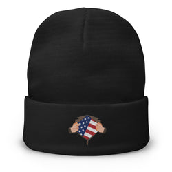 Super America Embroidered Beanie - Mainstream Freedom