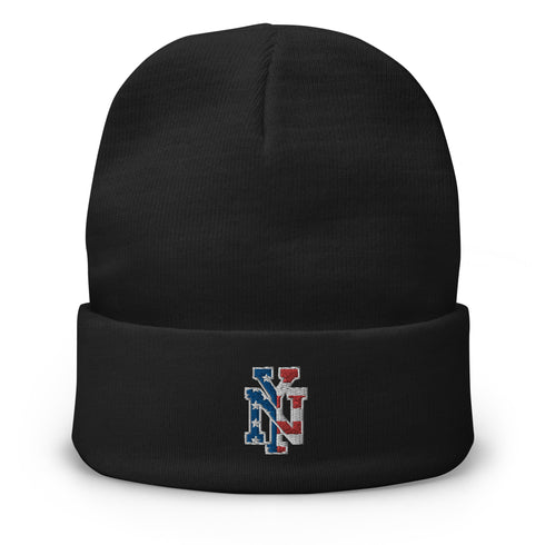 Patriotic New York Emblem Embroidered Beanie - Mainstream Freedom