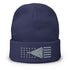 F14 Stars And Stripes Embroidered Beanie - Air Force, Fighter Jet - Mainstream Freedom