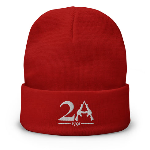 2nd Amendment Embroidered Beanie - Mainstream Freedom