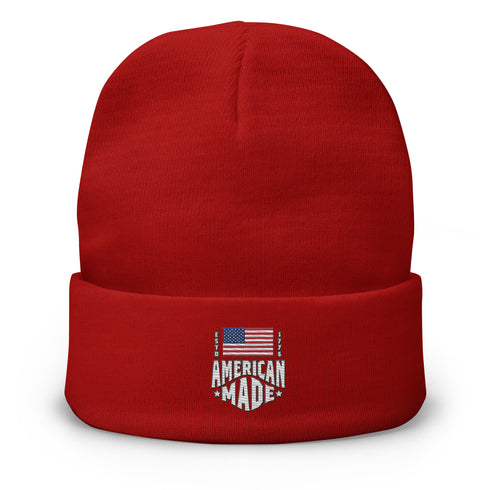 American Made Est. 1776 Embroidered Beanie - Mainstream Freedom