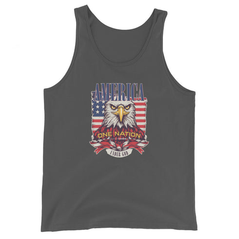 America One Nation Under God Men's Tank Top - Mainstream Freedom