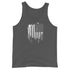 Grunge American Flag Silhouette Men's Tank Top - Mainstream Freedom