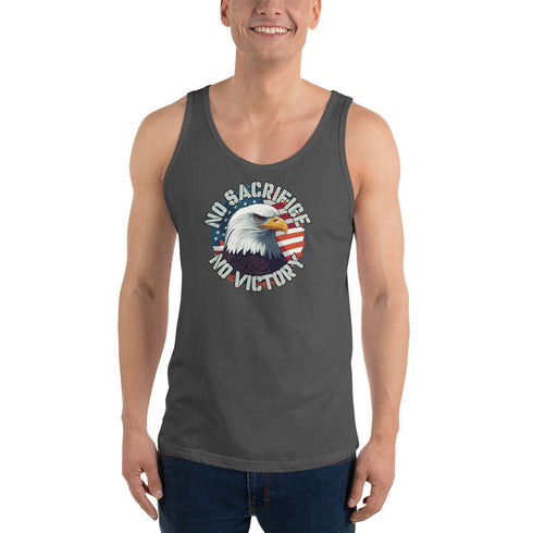 No Sacrifice No Victory Men's Tank Top - Mainstream Freedom