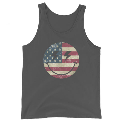 Patriot Smiley Men's Tank Top - Mainstream Freedom