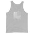 Grunge American Flag Silhouette Men's Tank Top - Mainstream Freedom
