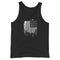 Grunge American Flag Silhouette Men's Tank Top - Mainstream Freedom