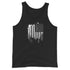 Grunge American Flag Silhouette Men's Tank Top - Mainstream Freedom
