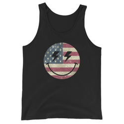 Patriot Smiley Men's Tank Top - Mainstream Freedom
