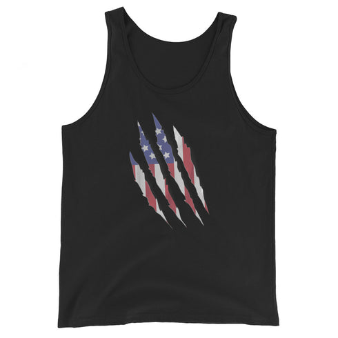 Patriot Grunge Slash Men's Tank Top - Mainstream Freedom