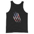 Patriot Grunge Slash Men's Tank Top - Mainstream Freedom