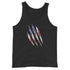 Patriot Grunge Slash Men's Tank Top - Mainstream Freedom