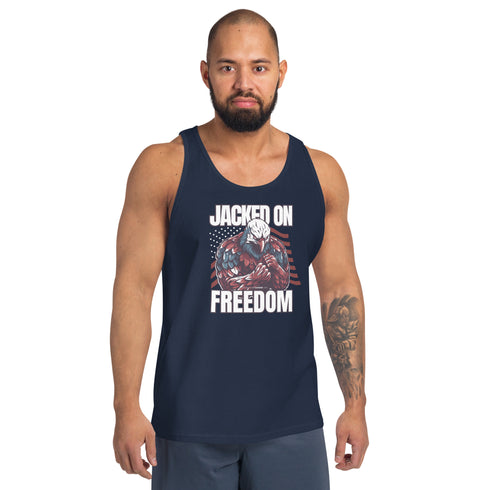 Jacked On Freedom Men's Tank Top - Mainstream Freedom