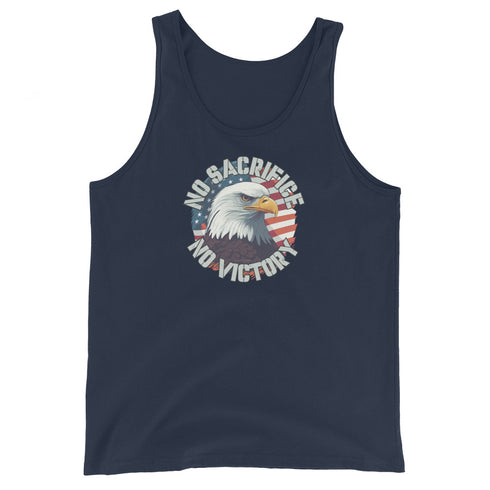 No Sacrifice No Victory Men's Tank Top - Mainstream Freedom