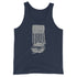 American Flag and Car Men's Tank Top - Mainstream Freedom