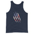 Patriot Grunge Slash Men's Tank Top - Mainstream Freedom