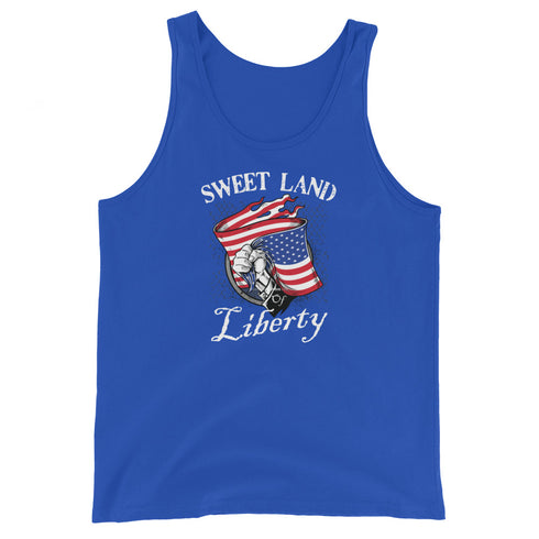 Sweet Land of Liberty Men's Tank Top - Mainstream Freedom