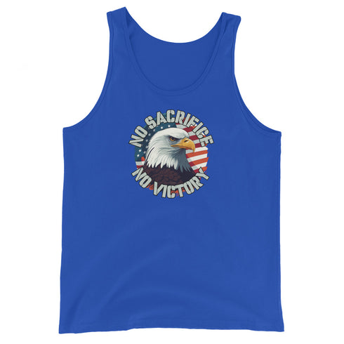 No Sacrifice No Victory Men's Tank Top - Mainstream Freedom