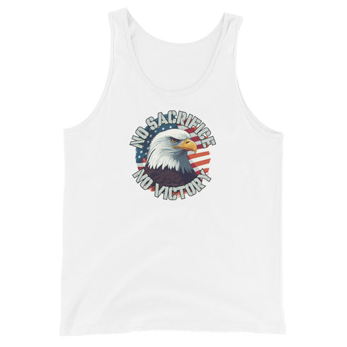 No Sacrifice No Victory Men's Tank Top - Mainstream Freedom
