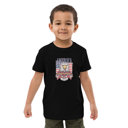 America One Nation Under God Organic cotton kids t-shirt - Mainstream Freedom