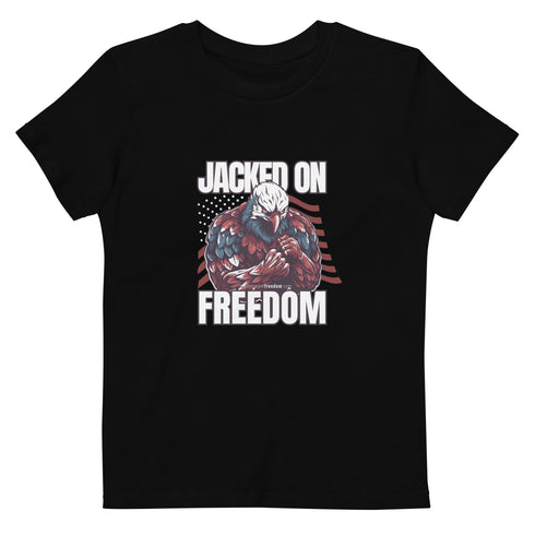 Jacked on Freedom Organic cotton kids t-shirt - Mainstream Freedom