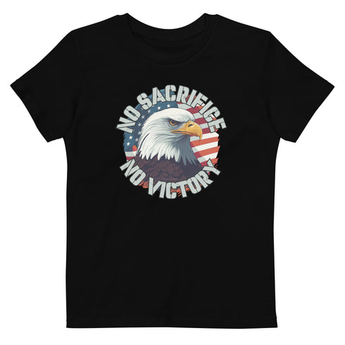 No Sacrifice No Victory Organic cotton kids t-shirt - Mainstream Freedom