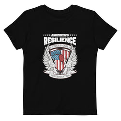America's Resilience Fuels Our Determination Organic cotton kids t-shirt - Mainstream Freedom