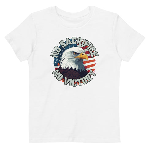 No Sacrifice No Victory Organic cotton kids t-shirt - Mainstream Freedom