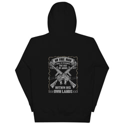 No Free Man Shall Be Debarred The use Of Arms Within His Own Lands Unisex Hoodie (Back Design) - Mainstream Freedom