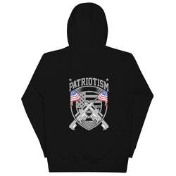 Patriotism Unisex Hoodie (Back Design) - Mainstream Freedom