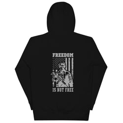 Freedom Is Not Free Unisex Hoodie (Back Design) - Mainstream Freedom