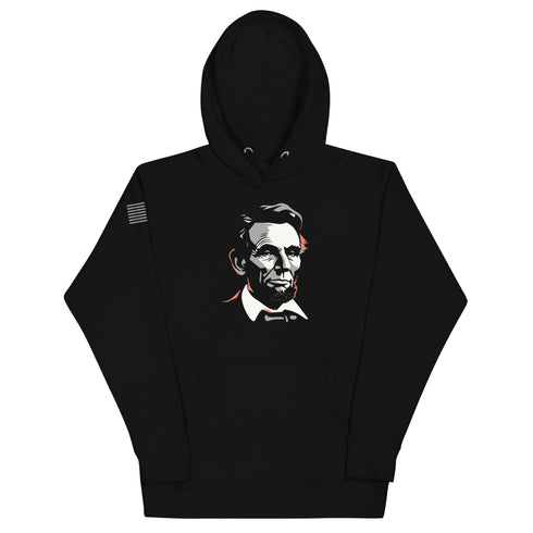Abe Lincoln Silhouette Unisex Hoodie - Mainstream Freedom