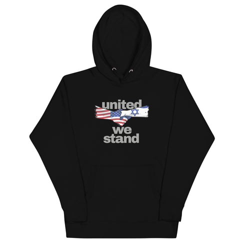 United We Stand Israel and America Unisex Hoodie - Mainstream Freedom