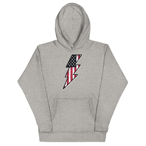 Lightning Bolt America Unisex Hoodie - Mainstream Freedom
